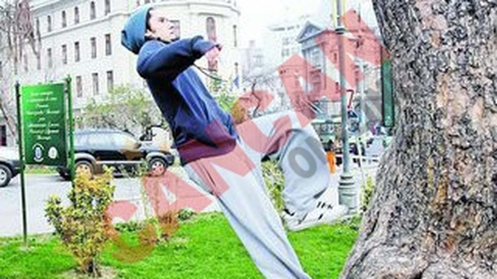 "Oamenii-paianjen" au asaltat Capitala