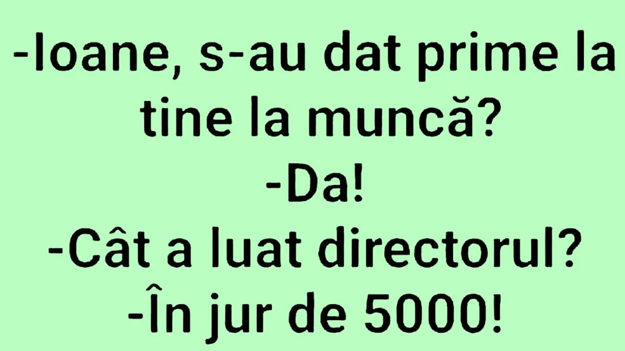 BANCUL ZILEI | Prima lui Ion