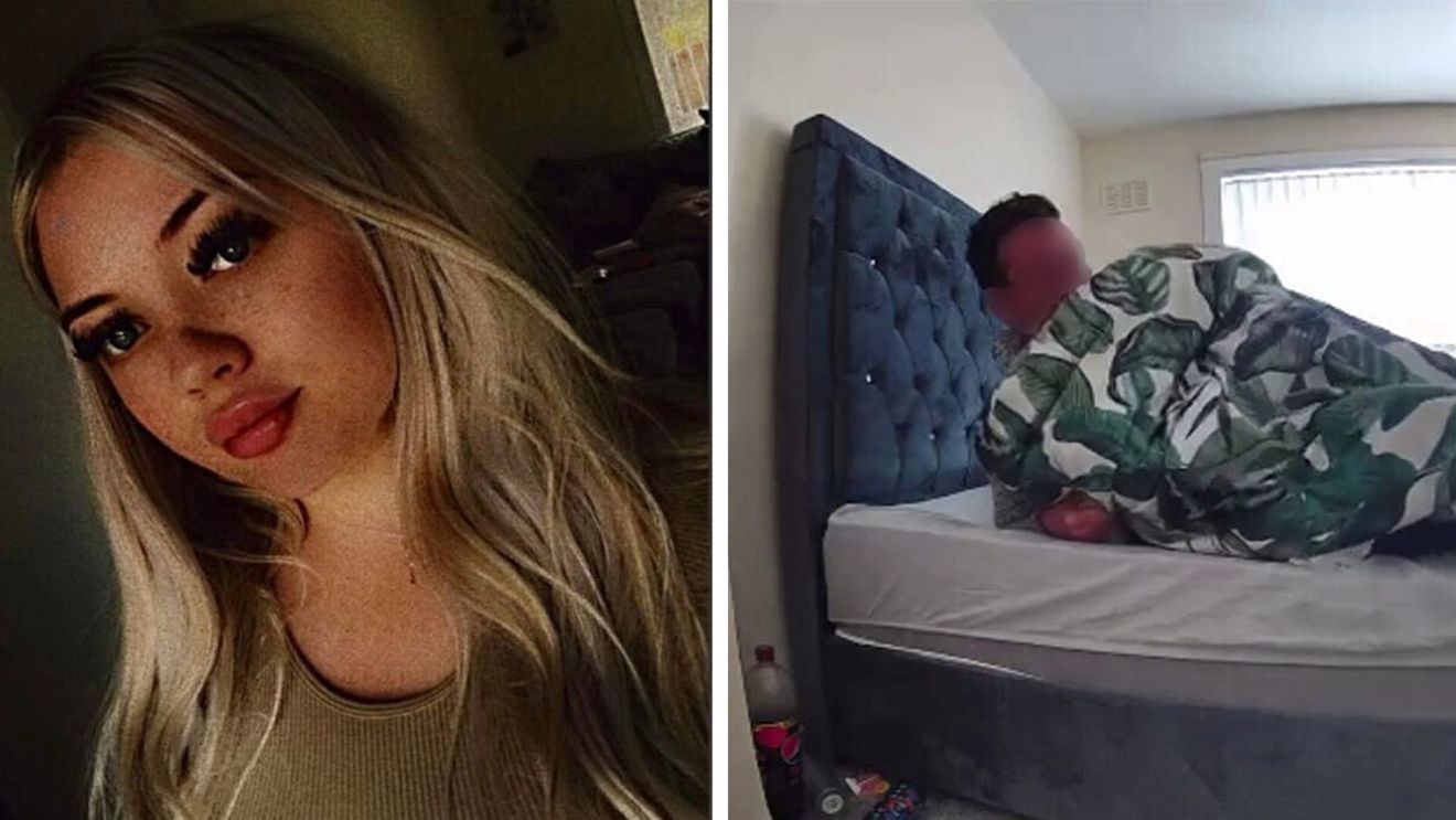 Ireal ce a observat această tănără, în imaginile surprinse de camere de supraveghere. Pe cine a văzut dormind în patul ei din dormitor