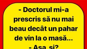 BANCUL ZILEI | Un pahar de vin la masă