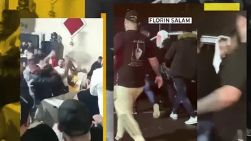 Florin Salam, scos de bodyguarzi cu prosopul pe cap din încăierare! Manelistul, amenințat cu un cuțit de un interlop român, într-un club din Manchester
