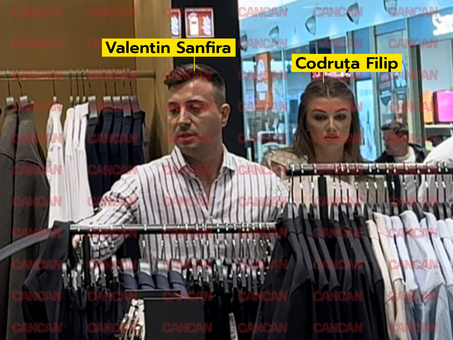 Valentin Sanfira și soție, la cumpărături / (Sursa: CANCAN.RO)
