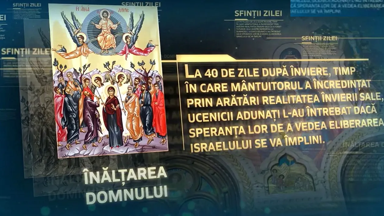 Calendar ortodox – joi, 10 iunie 2021: Înălțarea Domnului Iisus Hristos la ceruri. Care sunt tradițiile și ce este bine să faci în această zi sfântă