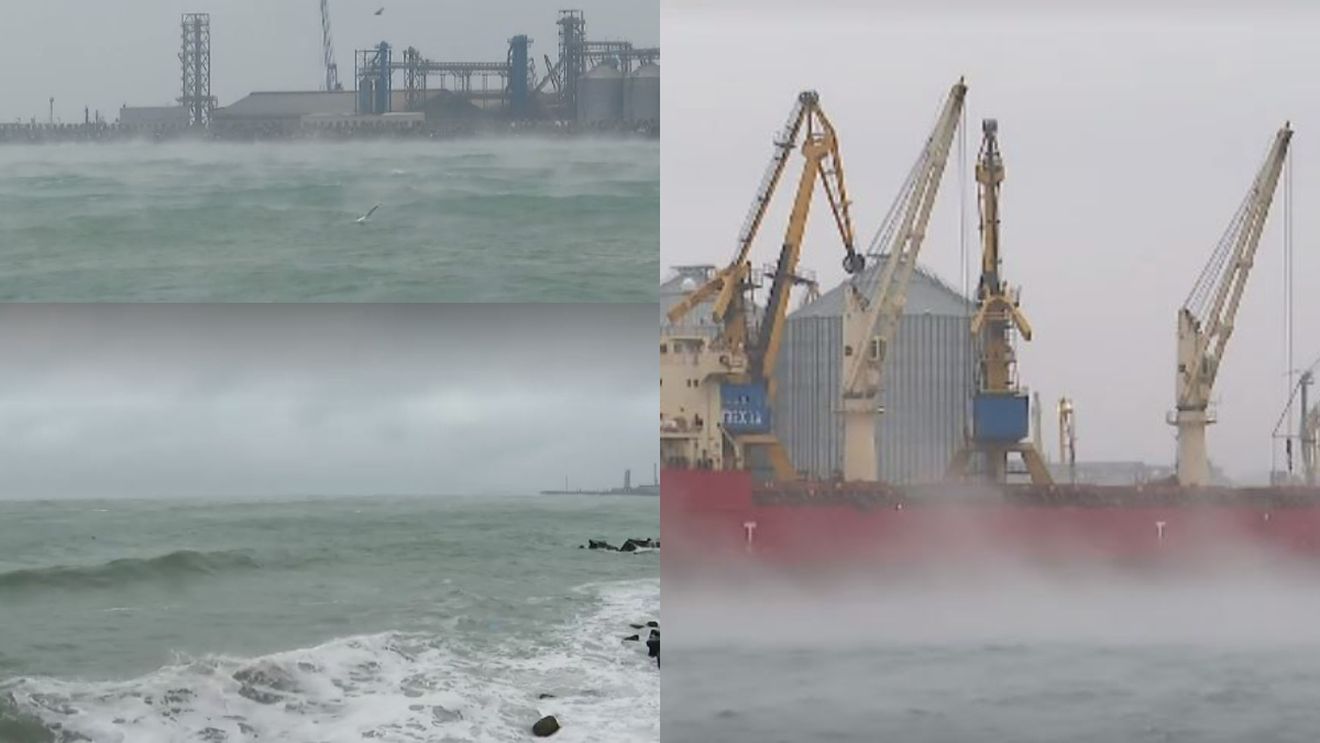 Fenomenul rar apărut la Marea Neagră, la o temperatură resimțită de -12 grade Celsius. Explicația unui expert