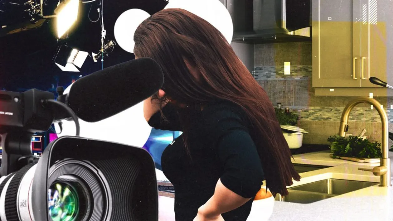 Cea mai erotică asistentă TV s-a pozat  în “costumul Evei” în bucătărie,  iar imaginile au ajuns la noi