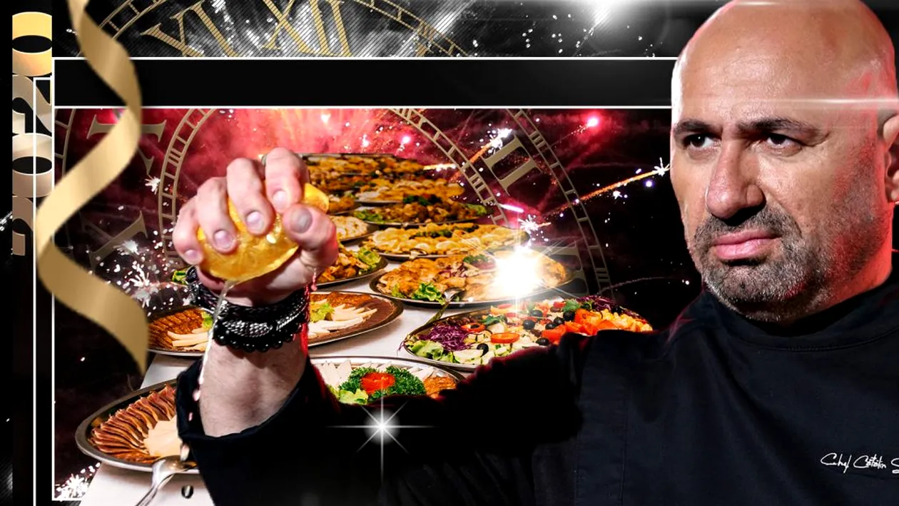 Cel mai cunoscut chef din România recomandă ”negru” pentru masa de Revelion: ”Meniul trebuie să cuprindă caviar, black angus, black cod și…”