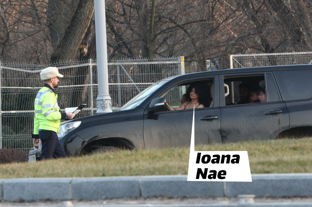 Ioana Nae a fost oprită de un echipaj de la Rutieră