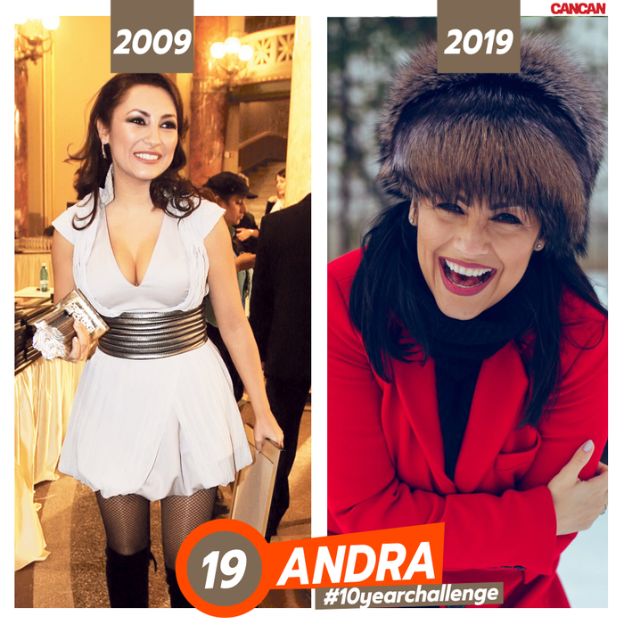 #10yearchallenge. Cum arătau Andra, Gina Pistol sau Antonia în urmă cu 10 ani. Top 30 transformări  ale vedetelor din România
