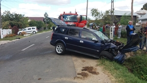 VIDEO. Accident cu nouă răniți în Argeș. O mașină s-a ciocnit cu un microbuz