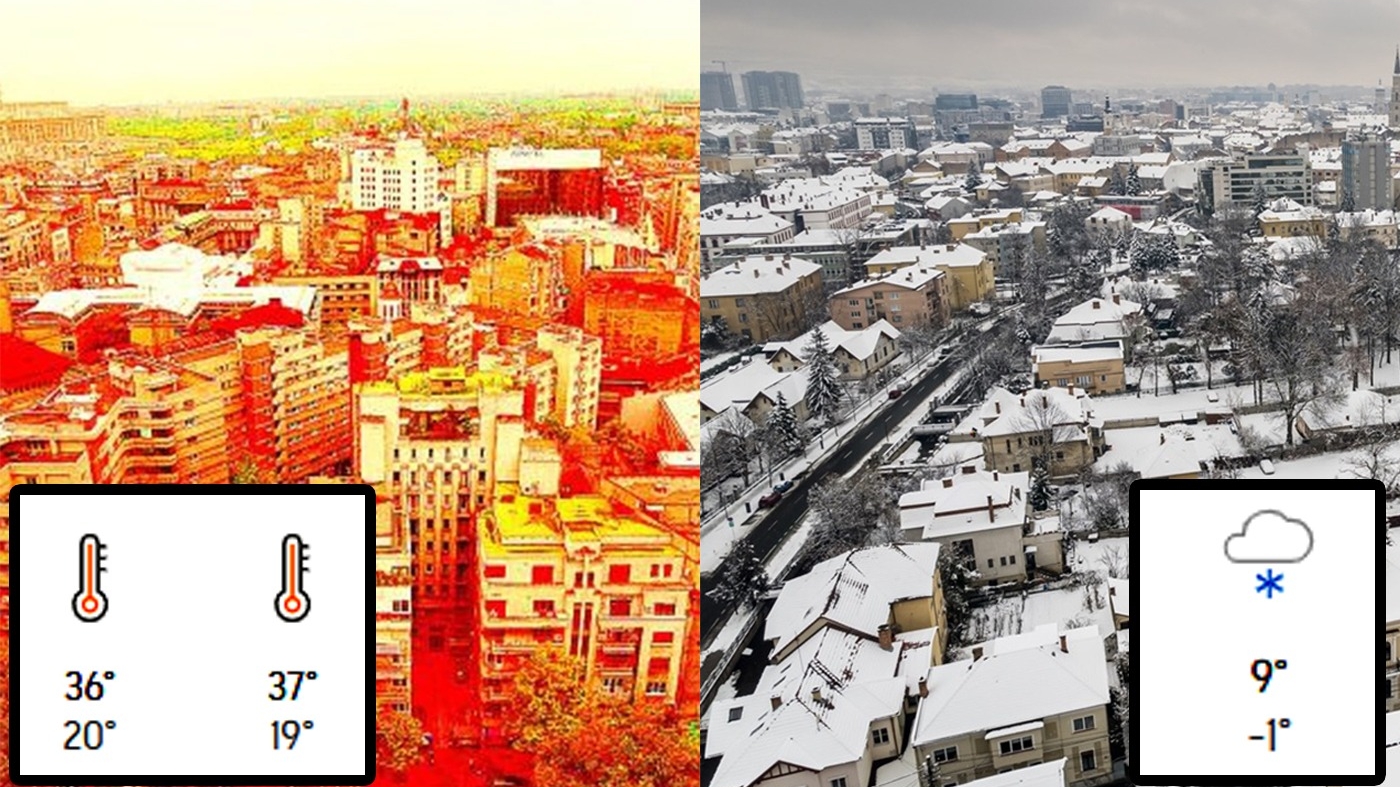 Caniculă și ninsori în septembrie 2025. Meteorologii Accuweather anunță o lună cum n-a mai fost în România