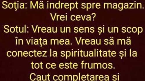 BANCUL ZILEI | "Mă îndrept spre magazin, vrei ceva?"