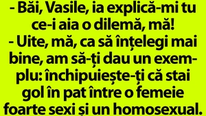 BANCUL ZILEI | "Băi, Vasile, ce este aia o dilemă?"
