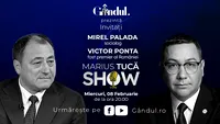 Marius Tucă Show începe miercuri, 8 februarie, de la ora 20.00, live pe gândul.ro