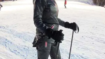 Diana Dumitrescu si-a petrecut Revelionul la munte