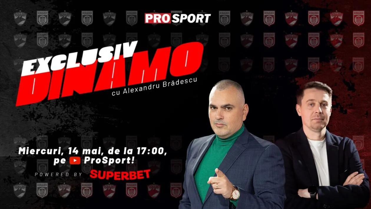 “EXCLUSIV DINAMO”, de la ora 17.00, în ziua în care clubul împlinește 77 de ani. Vin primele transferuri și vorbim despre jucătorul care lua cartonașe la comandă!