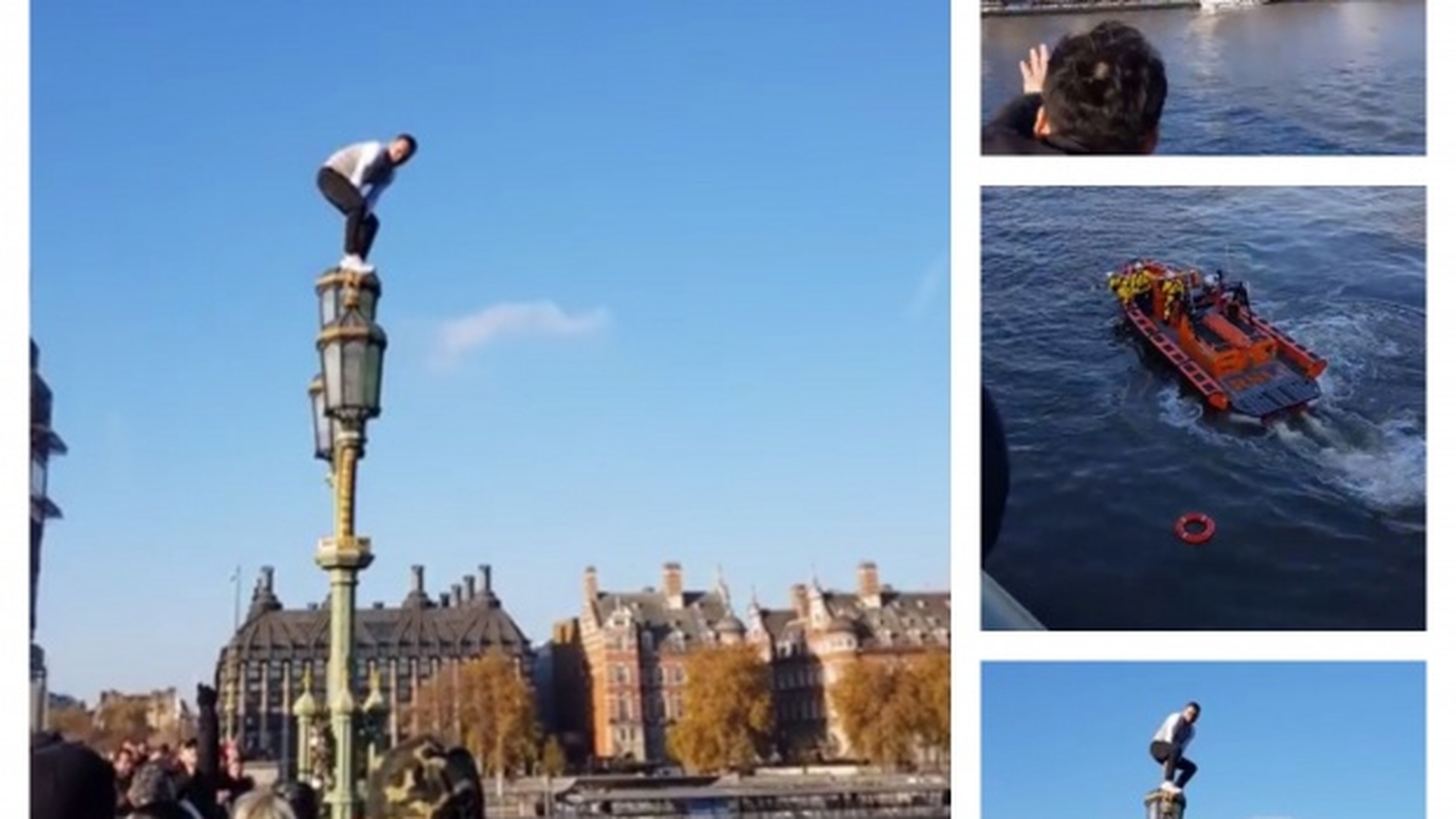 Un român s-a aruncat de pe un pod din Londra! Gestul lui a devenit viral
