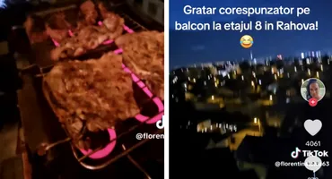 Ce amendă colosală riscă cei care au făcut grătar pe balcon, în Rahova. Viralul de pe TikTok îî costă mult