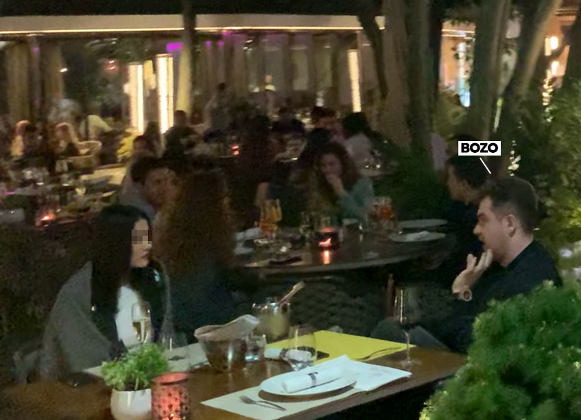 Bozo și-a scos iubita la o cină romantică, la un cunoscut restaurant din București
