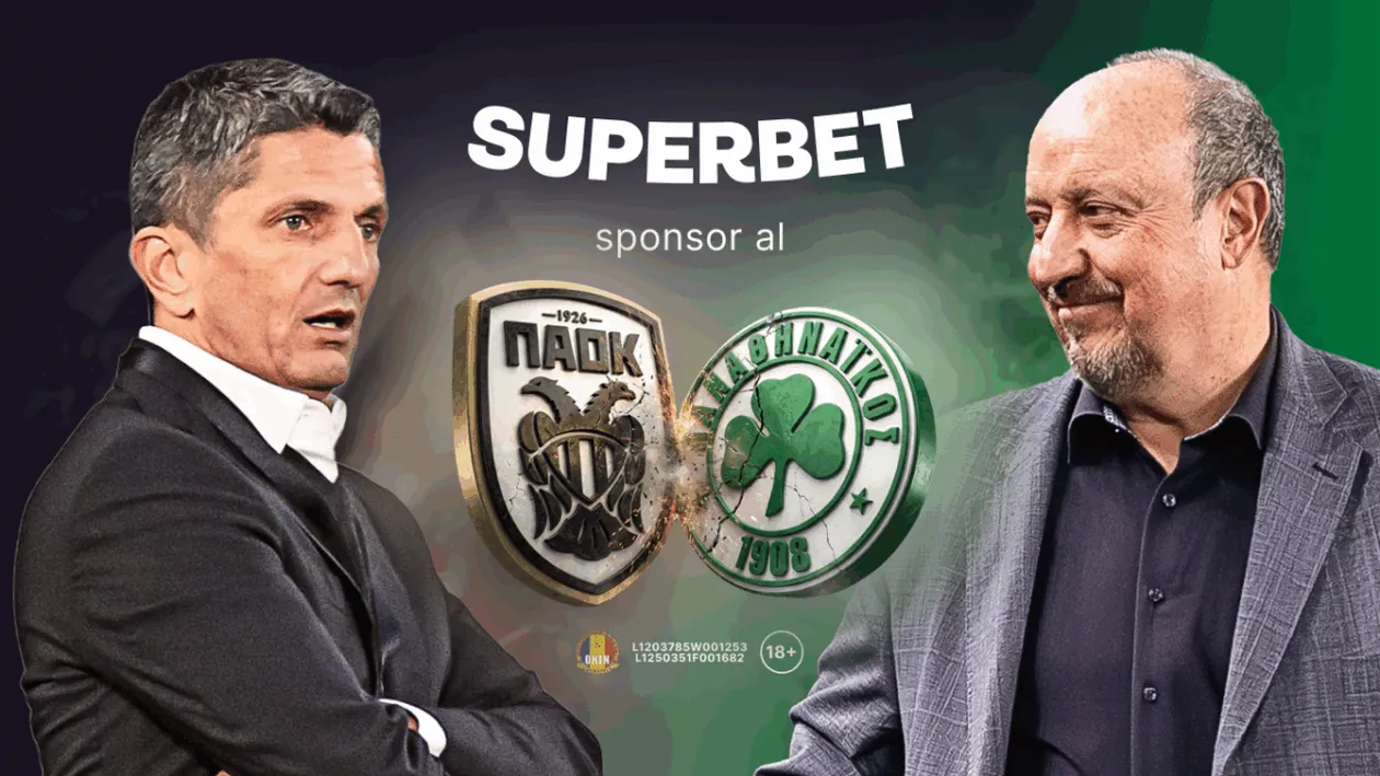 (P) Superbet, sponsor principal al lui PAOK Salonic și Panathinaikos Atena