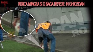 Cand stelistii marcau pe teren, stewarzii furau pe margine! Au "tirat" o minge in cateva secunde chiar sub ochii galeriei!
