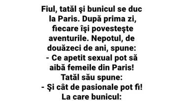 BANCUL ZILEI | Ce apetit sexual pot să aibă femeile din Paris!