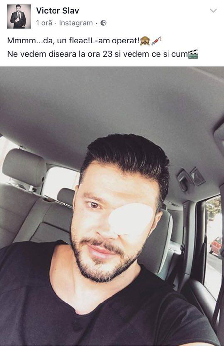 Cum a apărut Victor Slav după operaţia de la ochiul stâng. A intrat în emisiune alături de Andreea Mantea şi…