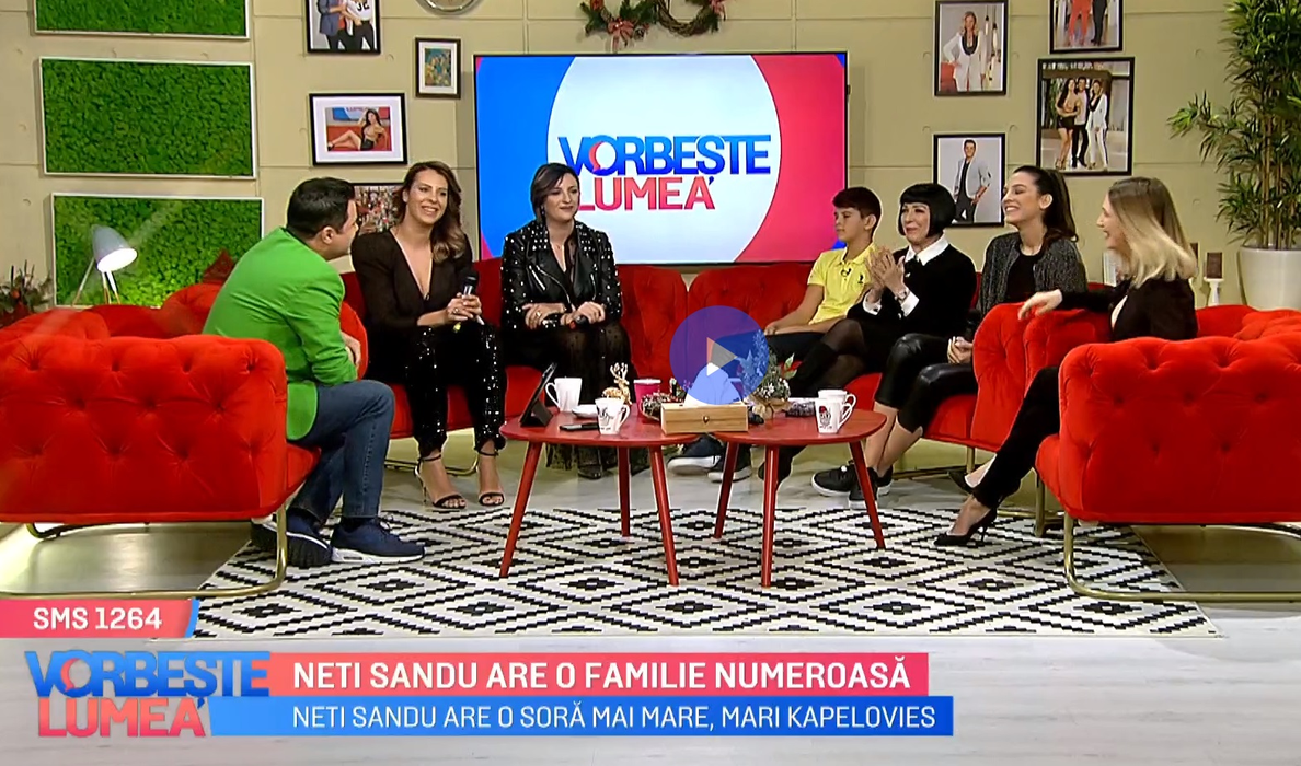 Familia “secretă” a lui Neti Sandu! Imagini fabuloase, prezentate azi, în direct la Pro TV
