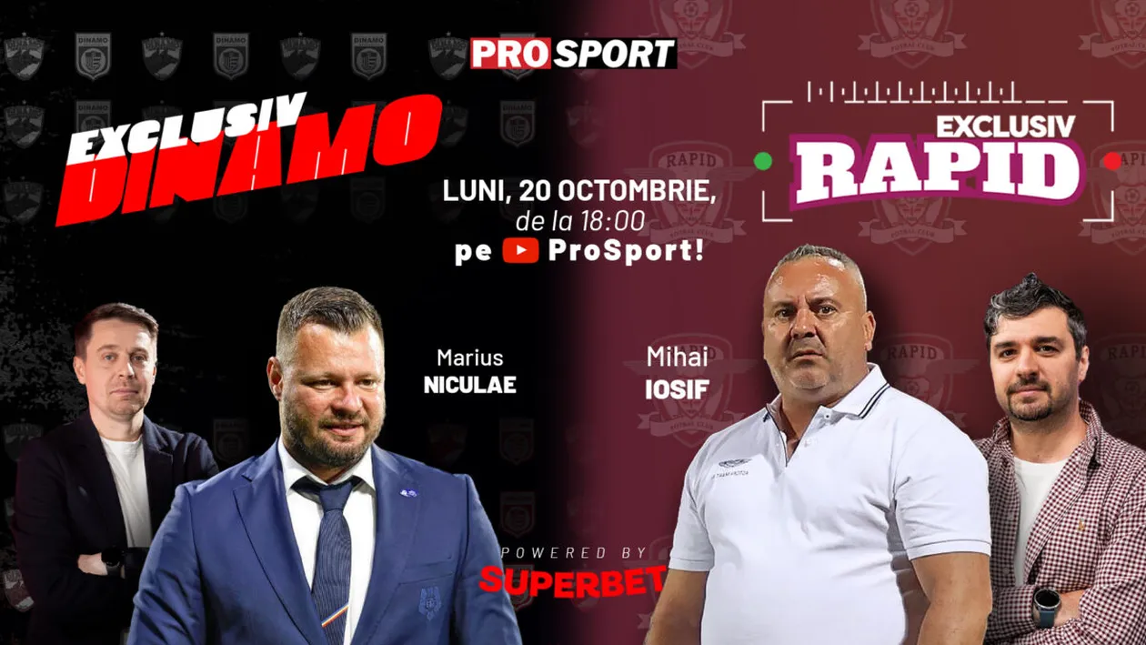 EXCLUSIV DINAMO și EXCLUSIV RAPID, ediție specială după derby cu Marius Niculae și Mihai Iosif