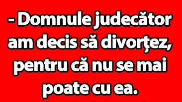 BANC | Bulă, judecătorul și motivul de divorț