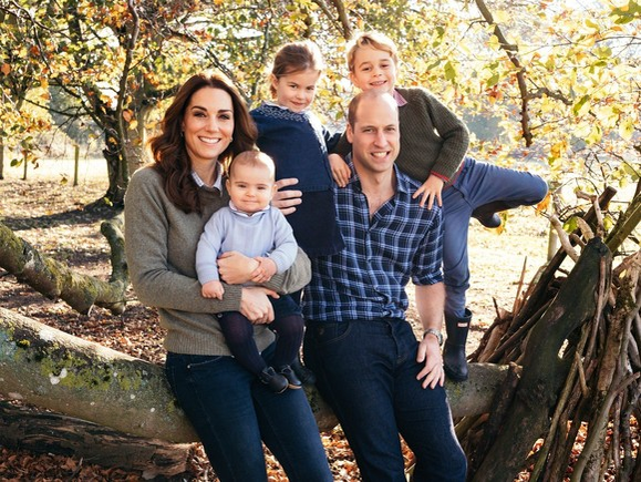 This photograph must not be used after 31st December 2019, without prior permission from Kensington Palace. NEWS EDITORIAL USE ONLY. NO COMMERCIAL USE (including any use in merchandising, advertising or any other non-editorial use including, for example, calendars, books and supplements). This photograph is provided to you strictly on condition that you will make no charge for the supply, release or publication of it and that these conditions and restrictions will apply (and that you will pass these on) to any organisation to whom you supply it. All other requests for use should be directed to the Press Office at Kensington Palace in writing. The photograph must include all of the individuals when published. This photograph taken in the Autumn by Matt Porteous, shows The Duke and Duchess of Cambridge with their three children, Prince Louis, Princess Charlotte and Prince George (right) at Anmer Hall in Norfolk. This photograph features on their Royal Highnesses Christmas card this year., Image: 402740358, License: Rights-managed, Restrictions: , Model Release: no, Credit line: Profimedia, Press Association