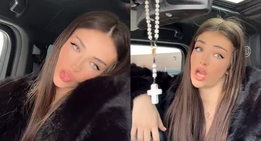 Ce-a putut să împartă Andreea Bostănică pe străzile din Capitală. O bătrânică și-a făcut cruce! VIDEO