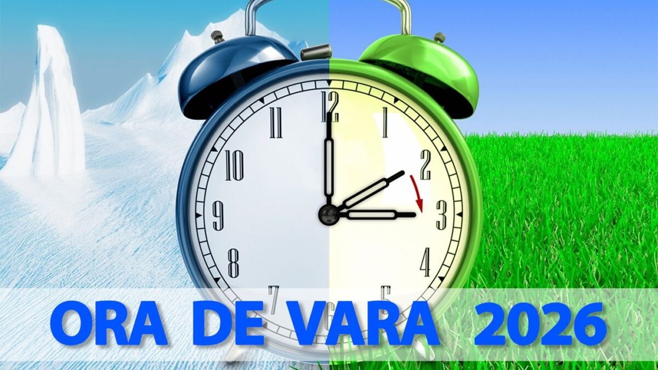 Ora de vară 2026. Data la care România dă ceasurile înainte: ora 03:00 devine ora 04:00