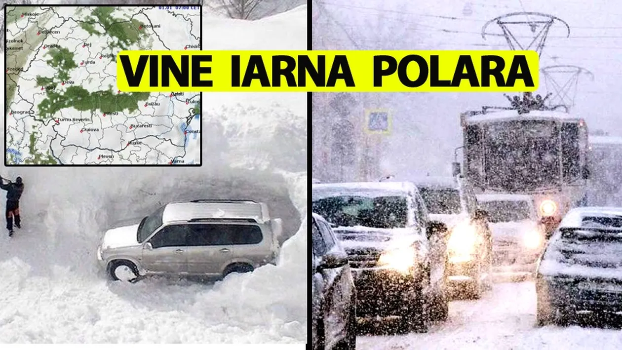 ANM: Vine iarna polară în România. Zăpezi uriașe și temperaturi istorice