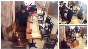 Tânăr de 32 de ani, pus la pământ de un bărbat de 60 de ani într-un bar din Craiova. VIDEO