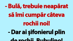 BANC | Bulă, trebuie neapărat să îmi cumpăr câteva rochii noi!