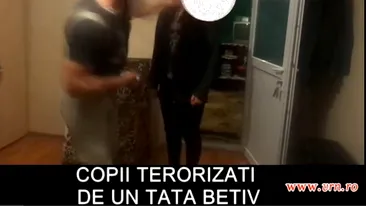 IMAGINI SOCANTE Asta nu e tata, e un mostru! Un moldovean beat si-a mutilat copiii in timp ce ei il filmau! Iti dau de te omor