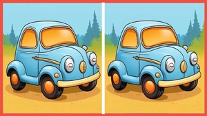 Test de perspicacitate | Descoperiți toate cele 3 diferențe dintre mașina din dreapta și cea din stânga!