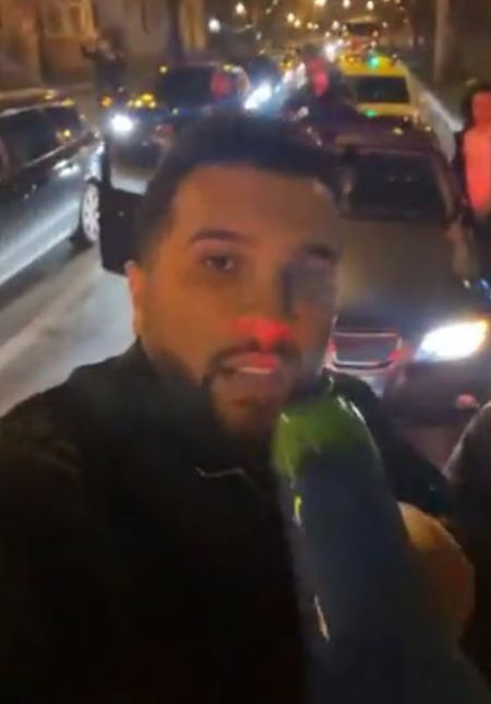 Tzancă Uraganul a ieșit la protest