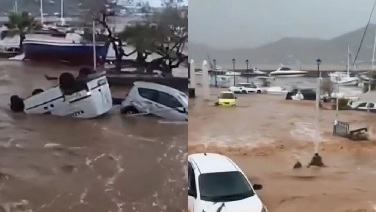 Dezastru pe Insula grecească frecventată de români! Cele mai grave inundații din ultimii 20 de ani