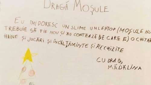 Emoționant! Ce își doresc copiii din satele sărace de la Moș Crăciun: „Niște dulciuri și ceva de mâncare”. FOTO