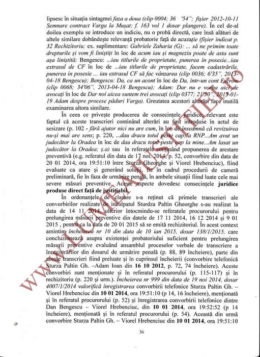 Referarul întocmit de judecătoarea Francisca Vasile scoate la iveală neregulile comise în dosar