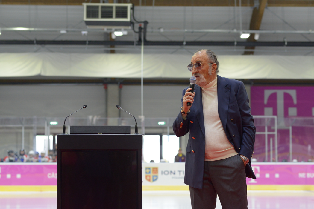 Ion Ţiriac le-a mulţumit partenerilor săi, care l-au ajutat să construiască un patinoar modern în mai puţin de 3 luni