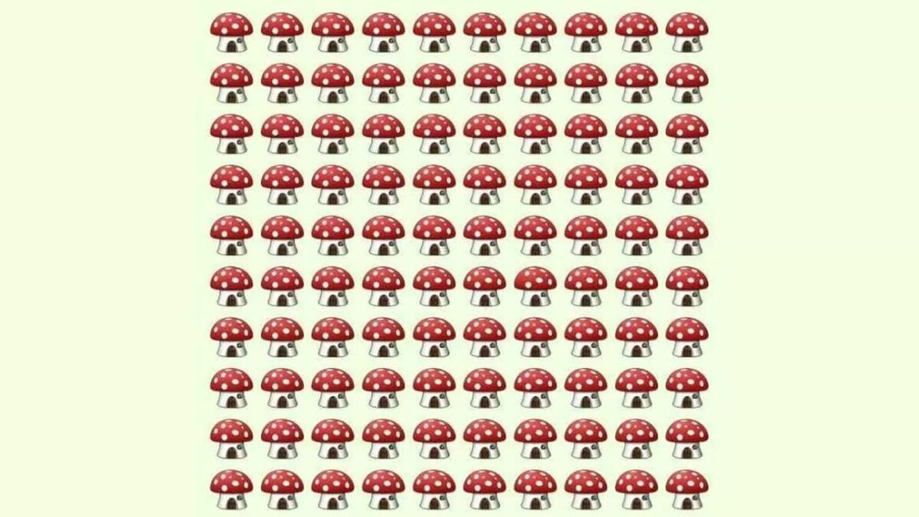 Test IQ | Ai mintea ageră dacă vezi unde se ascunde ciuperca diferită din poza, în doar 7 secunde!