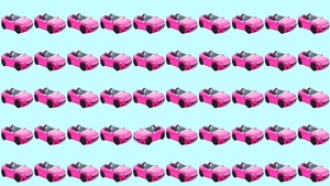 Test de logică | În această poză apar 50 de mașini. Una singură e diferită de toate celelalte. Care?