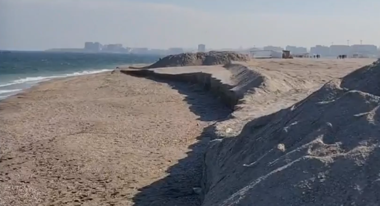 S-au format dune de nisip pe litoral / sursă foto: capturi video