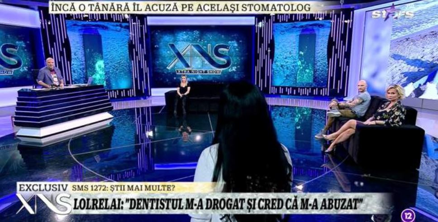 Seara trecută, la “XNS” a venit una dintre fostele paciente ale stomatologului pe care Lolrelai l-a acuzat de viol © captură video Antena Stars