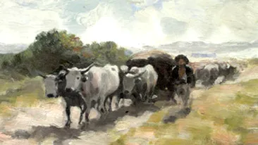 Celebra pictura a lui Nicolae Grigorescu, Car cu boi, vanduta pentru 155.000 de euro!