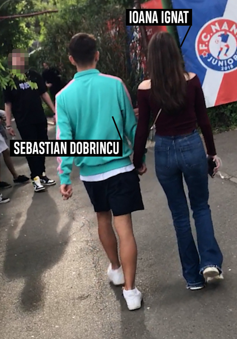 Sebastian și Ioana, plimbare romantică în parc