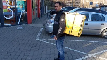 Ireal câți lei a câștigat într-o singură săptămână Florin din Cluj, ca livrator Glovo
