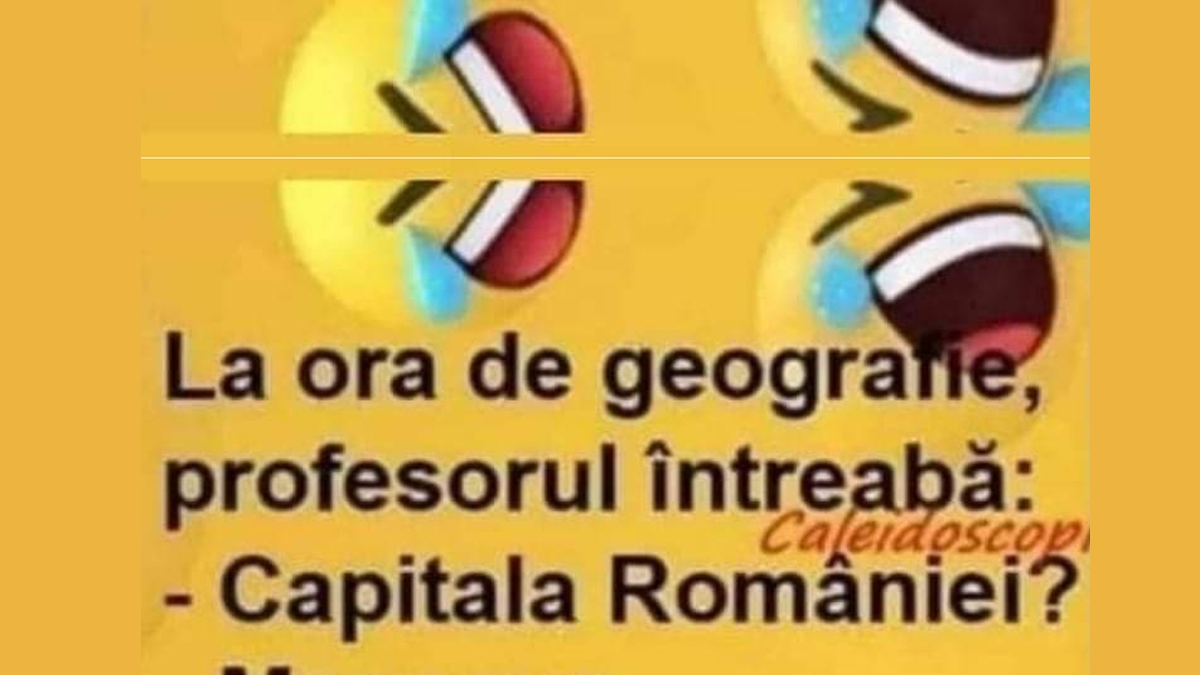 BANC | La ora de geografie: "Care e capitala României?" Ce a răspuns Bulă